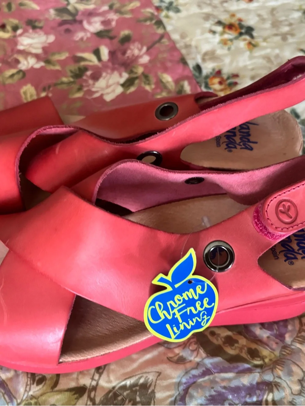 Wanda Panda “Martina” Wedge-Size 37-NWT